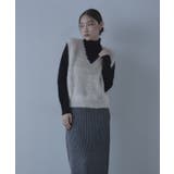 深Vネックシャギーラメニットベスト【miette ミエット】 | titivate | 詳細画像14