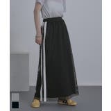 サイドラインメッシュスカート【miette ミエット】 | titivate | 詳細画像1