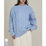 オーバーサイズケーブル編みニット【miette ミエット】 | titivate | 詳細画像1 