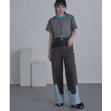 チュールレイヤードボーダーTシャツ【miette ミエット】 | titivate | 詳細画像5 