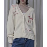 リボン刺繍Vネックカーディガン【miette ミエット】 | titivate | 詳細画像14
