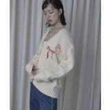 リボン刺繍Vネックカーディガン【miette ミエット】 | titivate | 詳細画像20