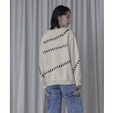 アシンメトリーステッチオーバーサイズニット【miette ミエット】 | titivate | 詳細画像11 