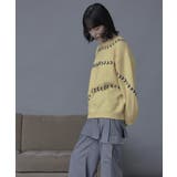 アシンメトリーステッチオーバーサイズニット【miette ミエット】 | titivate | 詳細画像13 