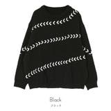 アシンメトリーステッチオーバーサイズニット【miette ミエット】 | titivate | 詳細画像2 