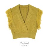 フリンジニットショートベスト【miette ミエット】 | titivate | 詳細画像4 