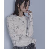 クルーネックプリントリブトップス【miette ミエット】 | titivate | 詳細画像12 