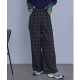 サイドラインチェックワイドパンツ【miette ミエット】 | titivate | 詳細画像4