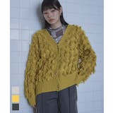 Vネックフリンジニットカーディガン【miette ミエット】 | titivate | 詳細画像1