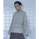 片畔編みラメボーダーニット【miette ミエット】 | titivate | 詳細画像11