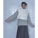 片畔編みラメボーダーニット【miette ミエット】 | titivate | 詳細画像23