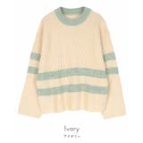 片畔編みラメボーダーニット【miette ミエット】 | titivate | 詳細画像9