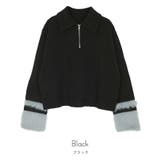 シャギー切替ハーフジップニット【miette ミエット】 | titivate | 詳細画像2 