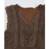 Vネックファーケーブルニットベスト【miette ミエット】 | titivate | 詳細画像15