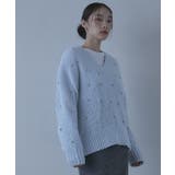 シルバービーズVネックニット【miette ミエット】 | titivate | 詳細画像10 