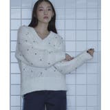 シルバービーズVネックニット【miette ミエット】 | titivate | 詳細画像17 