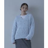 シルバービーズVネックニット【miette ミエット】 | titivate | 詳細画像19 
