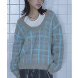 Uネックシャギーチェックニット【miette ミエット】 | titivate | 詳細画像13 