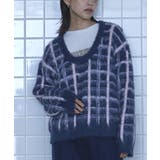 Uネックシャギーチェックニット【miette ミエット】 | titivate | 詳細画像20 