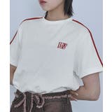 ロゴ刺繍ラインTシャツ【miette ミエット】 | titivate | 詳細画像31 