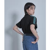 ロゴ刺繍ラインTシャツ【miette ミエット】 | titivate | 詳細画像3 