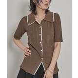 配色ドッキングポロニット【miette ミエット】 | titivate | 詳細画像12 