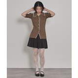 配色ドッキングポロニット【miette ミエット】 | titivate | 詳細画像15 