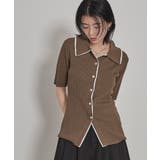 配色ドッキングポロニット【miette ミエット】 | titivate | 詳細画像21 