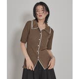 配色ドッキングポロニット【miette ミエット】 | titivate | 詳細画像5 