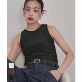 カップ付きラメアメスリタンクトップ【miette ミエット】 | titivate | 詳細画像1 