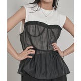 オーガンジービスチェドッキングトップス【miette ミエット】 | titivate | 詳細画像7 