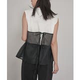 オーガンジービスチェドッキングトップス【miette ミエット】 | titivate | 詳細画像8 