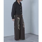 オーバーダイダメージデニムパンツ【miette ミエット】 | titivate | 詳細画像10 