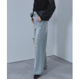 オーバーダイダメージデニムパンツ【miette ミエット】 | titivate | 詳細画像14 