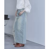 オーバーダイダメージデニムロングスカート【miette ミエット】 | titivate | 詳細画像7 