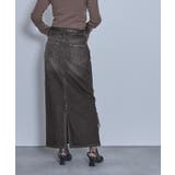 オーバーダイダメージデニムロングスカート【miette ミエット】 | titivate | 詳細画像16 