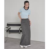 フロントファスナーストライプタイトスカート【miette ミエット】 | titivate | 詳細画像10 