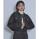 スクラッチデニムショートジャケット【miette ミエット】 | titivate | 詳細画像15 