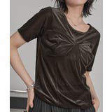 ビスチェデザインシアーベロア半袖トップス【miette ミエット】 | titivate | 詳細画像24 