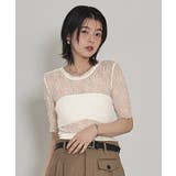 ストレッチレースコンパクトTシャツ【miette ミエット】 | titivate | 詳細画像29 