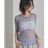 ストレッチレースコンパクトTシャツ【miette ミエット】 | titivate | 詳細画像2 