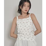 カップ付き小花柄サーマルキャミ【miette ミエット】 | titivate | 詳細画像9 