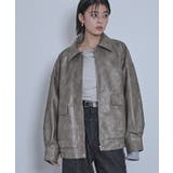 フェイクレザーステンカラービッグブルゾン【miette ミエット】 | titivate | 詳細画像5