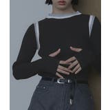 マルチカラーデザインリブニット【miette ミエット】 | titivate | 詳細画像9 