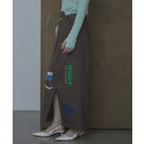 アシメデザインプリントツイルスカート【miette ミエット】 | titivate | 詳細画像9 