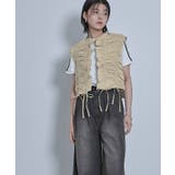 ドロストギャザーベスト【miette ミエット】 | titivate | 詳細画像19 