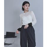 袖口配色シアートップス【miette ミエット】 | titivate | 詳細画像13 