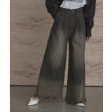 裾フリンジオーバーダイデニムワイドパンツ【miette ミエット】 | titivate | 詳細画像5 