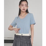 前後2wayギンガムチェック半袖トップス【miette ミエット】 | titivate | 詳細画像17 