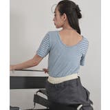 前後2wayギンガムチェック半袖トップス【miette ミエット】 | titivate | 詳細画像19 